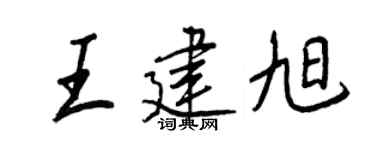 王正良王建旭行书个性签名怎么写