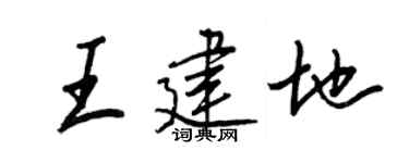 王正良王建地行书个性签名怎么写