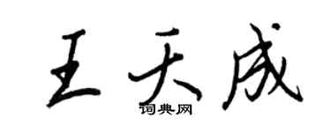 王正良王夭成行书个性签名怎么写