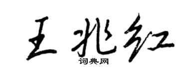 王正良王兆红行书个性签名怎么写