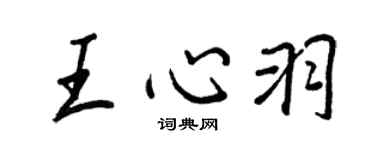 王正良王心羽行书个性签名怎么写