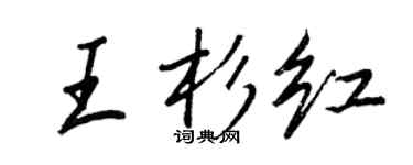 王正良王杉红行书个性签名怎么写