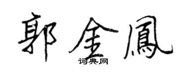 王正良郭金凤行书个性签名怎么写