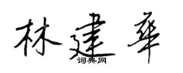 王正良林建华行书个性签名怎么写