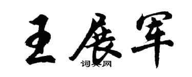 胡问遂王展军行书个性签名怎么写