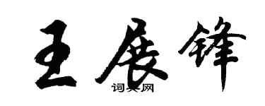 胡问遂王展锋行书个性签名怎么写