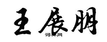 胡问遂王展朋行书个性签名怎么写