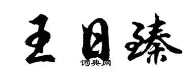 胡问遂王日臻行书个性签名怎么写