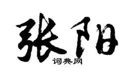 胡问遂张阳行书个性签名怎么写