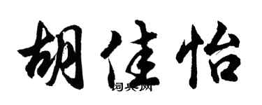 胡问遂胡佳怡行书个性签名怎么写