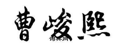 胡问遂曹峻熙行书个性签名怎么写