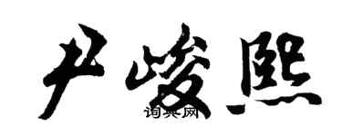 胡问遂尹峻熙行书个性签名怎么写