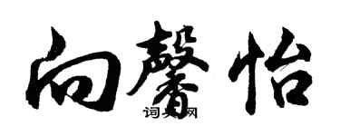 胡问遂向馨怡行书个性签名怎么写