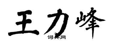 翁闿运王力峰楷书个性签名怎么写