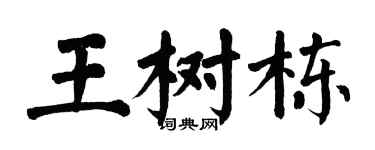 翁闿运王树栋楷书个性签名怎么写