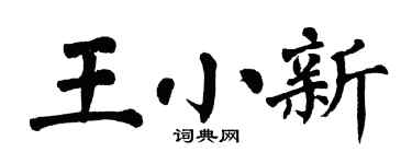 翁闿运王小新楷书个性签名怎么写