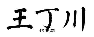 翁闿运王丁川楷书个性签名怎么写