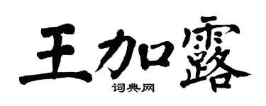 翁闿运王加露楷书个性签名怎么写