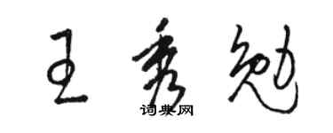 骆恒光王秀勉草书个性签名怎么写