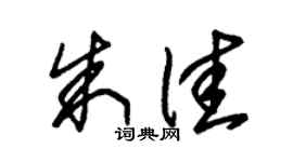 朱锡荣朱佳草书个性签名怎么写