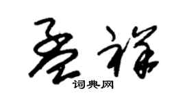 朱锡荣孟祥草书个性签名怎么写