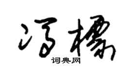 朱锡荣冯标草书个性签名怎么写