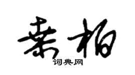 朱锡荣桑柏草书个性签名怎么写