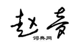 朱锡荣赵梦草书个性签名怎么写