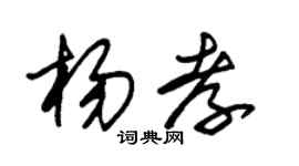 朱锡荣杨孝草书个性签名怎么写