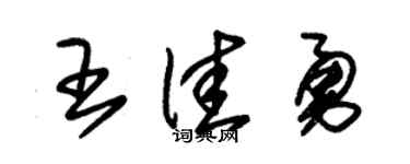 朱锡荣王佳勇草书个性签名怎么写