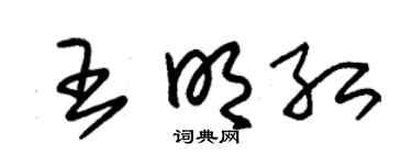 朱锡荣王明红草书个性签名怎么写