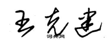 朱锡荣王克建草书个性签名怎么写