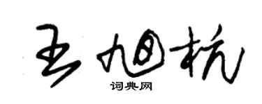 朱锡荣王旭杭草书个性签名怎么写