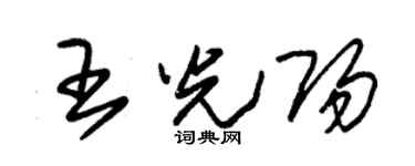 朱锡荣王光阳草书个性签名怎么写