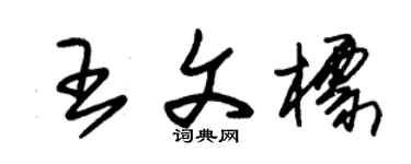 朱锡荣王文标草书个性签名怎么写