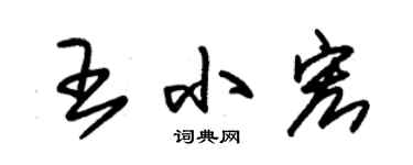 朱锡荣王小宏草书个性签名怎么写