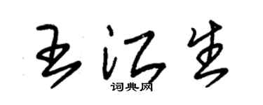 朱锡荣王江生草书个性签名怎么写