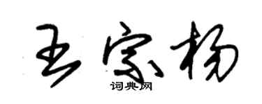 朱锡荣王宗杨草书个性签名怎么写