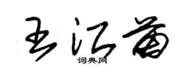 朱锡荣王江苗草书个性签名怎么写