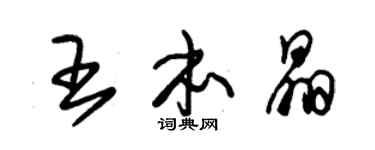 朱锡荣王本晶草书个性签名怎么写