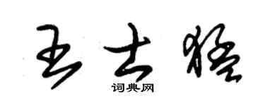 朱锡荣王士猛草书个性签名怎么写