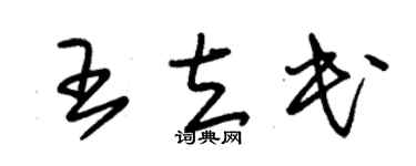 朱锡荣王立民草书个性签名怎么写