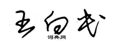 朱锡荣王向民草书个性签名怎么写