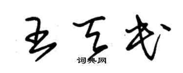 朱锡荣王天民草书个性签名怎么写