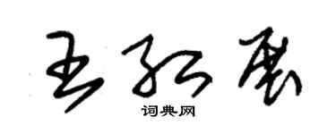 朱锡荣王红展草书个性签名怎么写