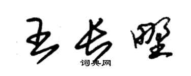 朱锡荣王长野草书个性签名怎么写