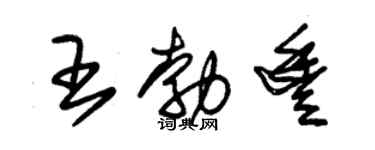 朱锡荣王勃丰草书个性签名怎么写