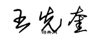 朱锡荣王先奎草书个性签名怎么写