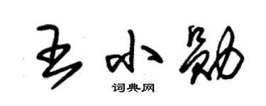 朱锡荣王小勋草书个性签名怎么写