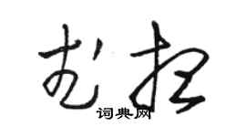 骆恒光武想草书个性签名怎么写